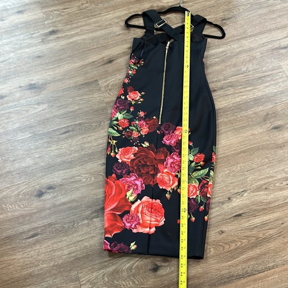 Ted Baker Marek Juxtapose Rose Midi Dress - Picture 15 of 17